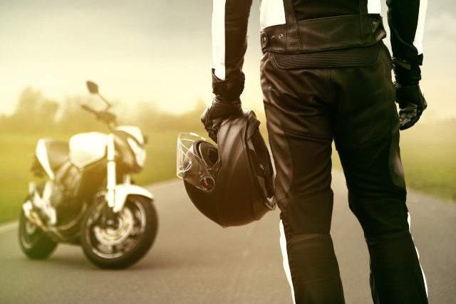 Motorrad fahren immer mit Helm